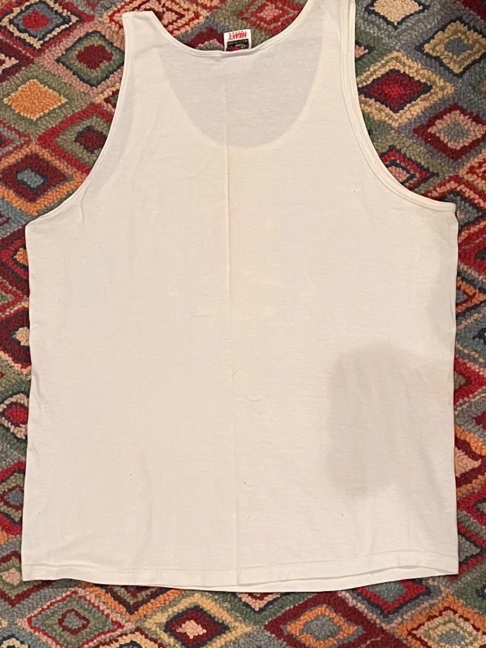 Vintage Daytona Beach Florida Tank Top Fruit of the Loom Heavy Cotton Size L - Picture 3 of 3
